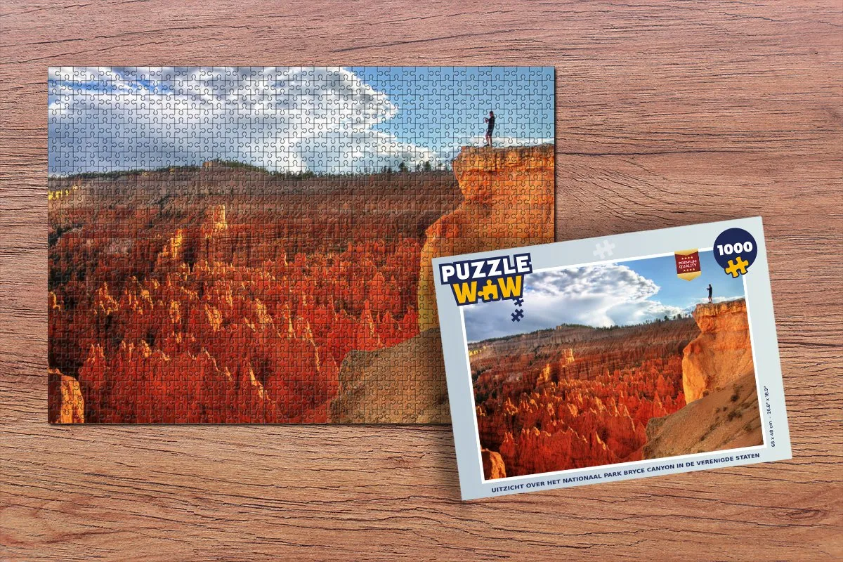 PuzzleWow Bryce Canyon Legpuzzel 1000 Stuks - Multicolor
