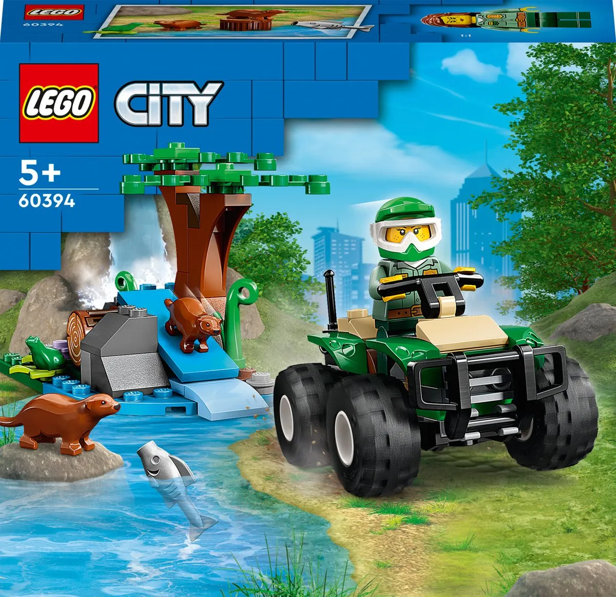 LEGO City 60394 Terreinwagen & Otterhabitat Bouwset