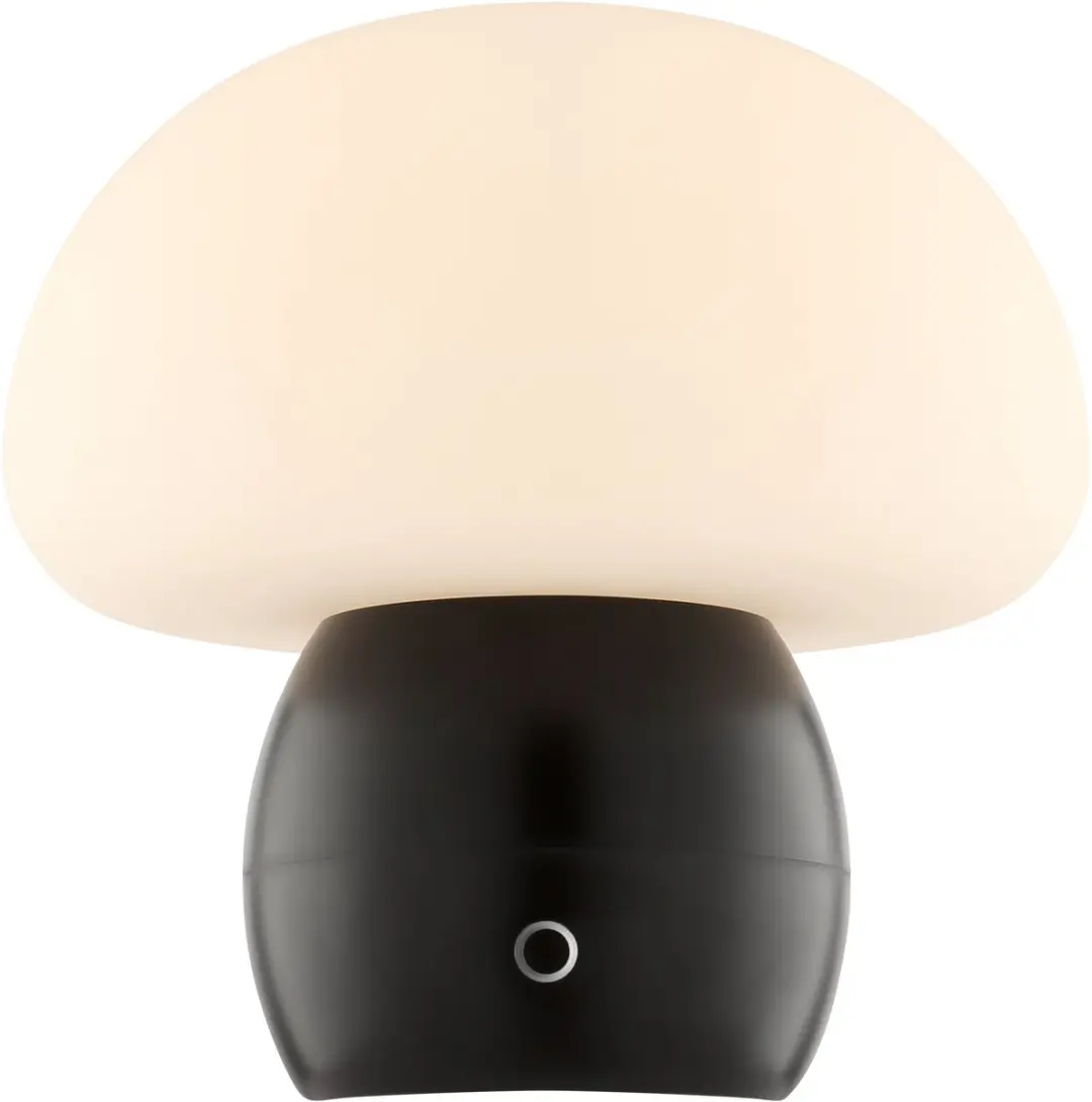 BRILLIANT Dupos LED oplaadbare paddenstoel tafellamp, 22 cm, 230 lm, 2700K, draa