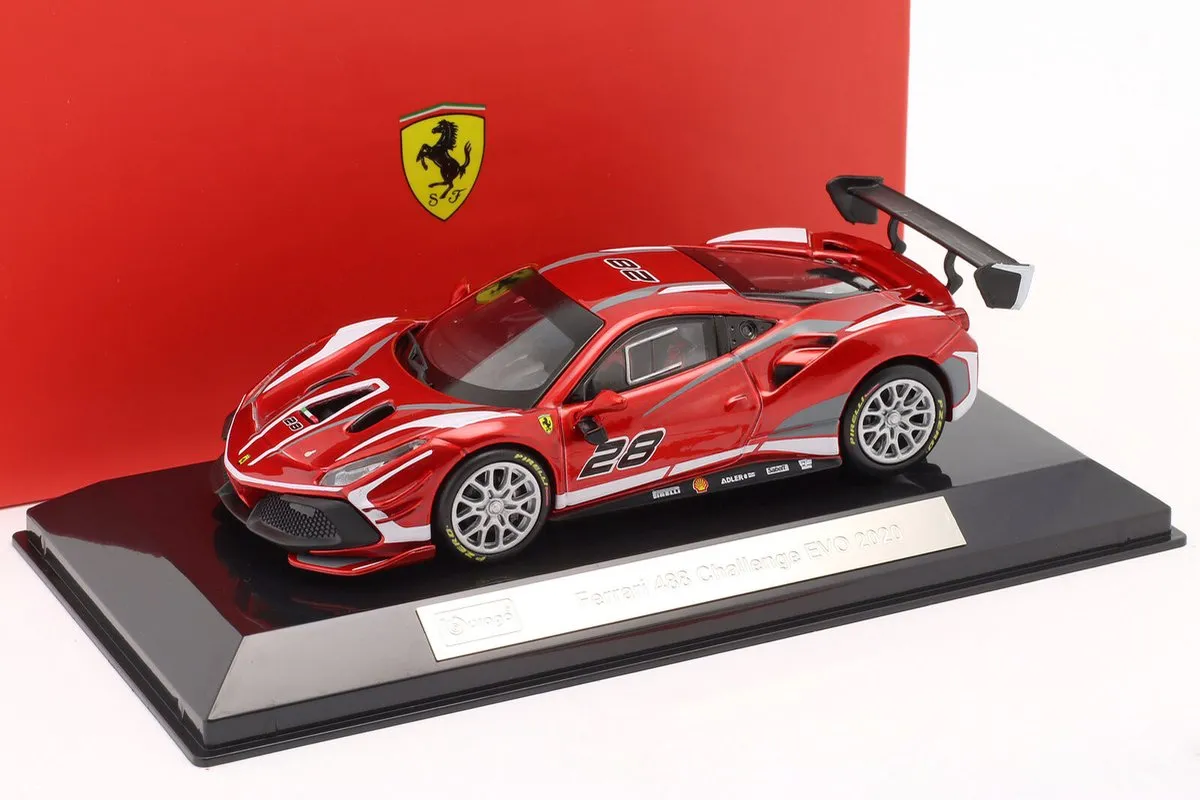 Ferrari 488 Challenge EVO #28 1:43 Bburago Signature Series