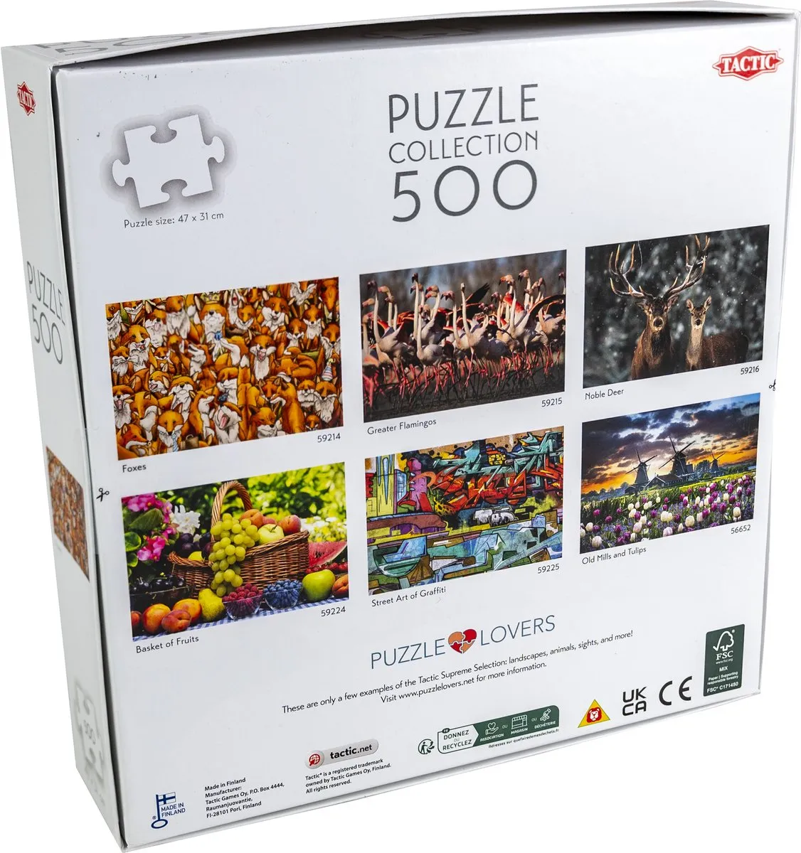 Tactic Puzzle Lovers Foxes 500 Stuks - Meerkleurig