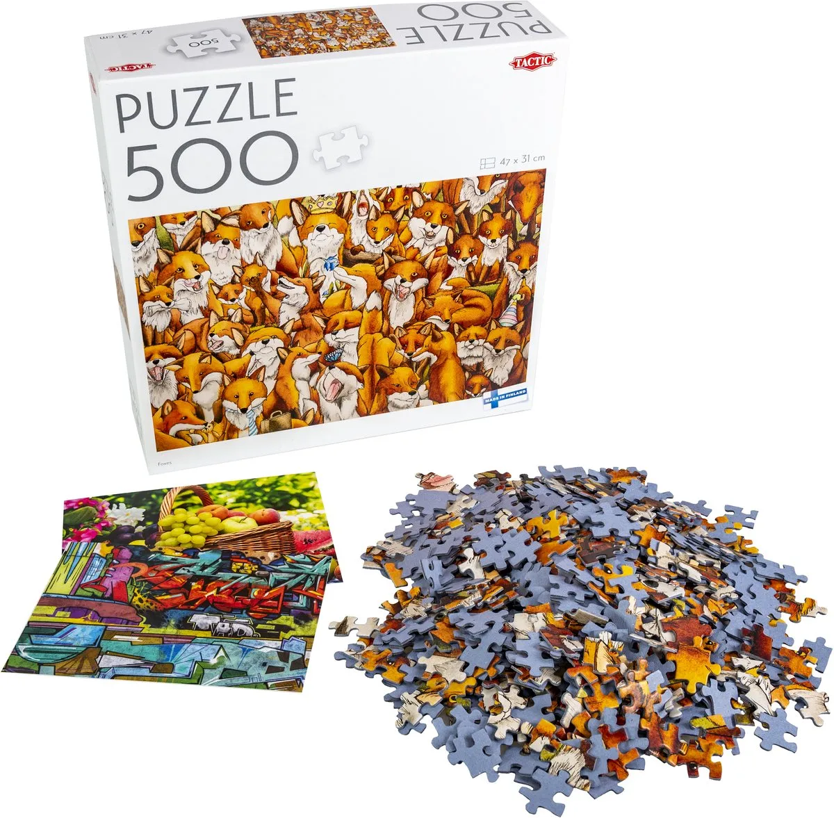 Tactic Puzzle Lovers Foxes 500 Stuks - Meerkleurig