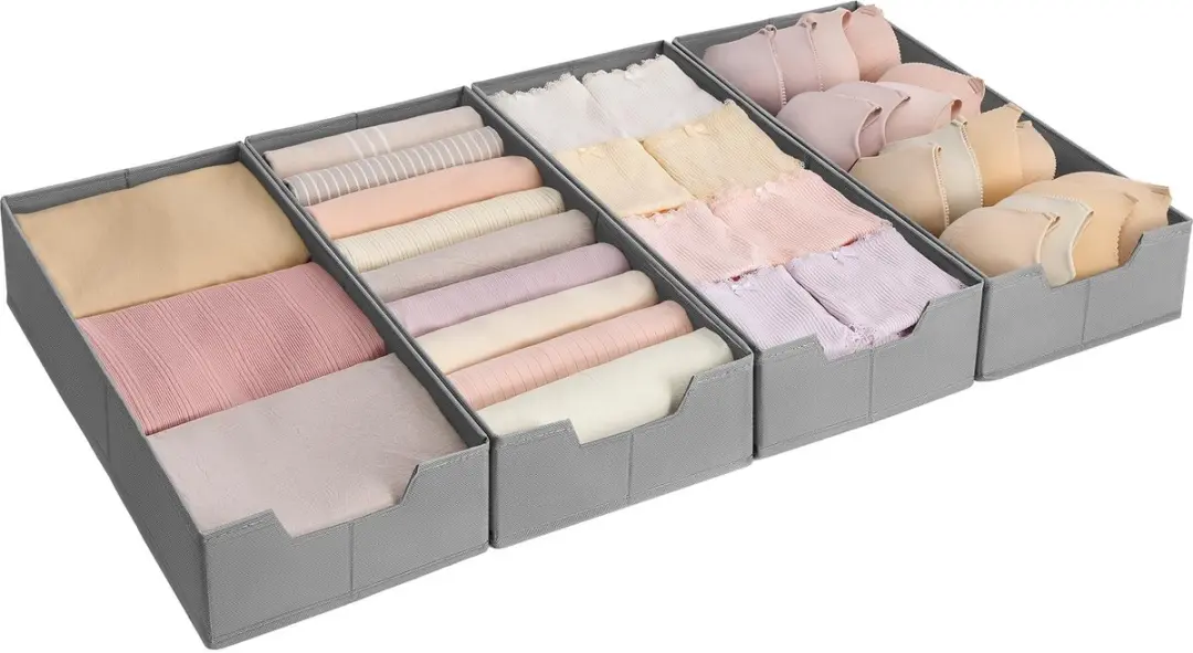 Songmics Ondergoedorganizer Set van 4 RUS013G01 - 50x22x10cm - afbeelding 3 van 6