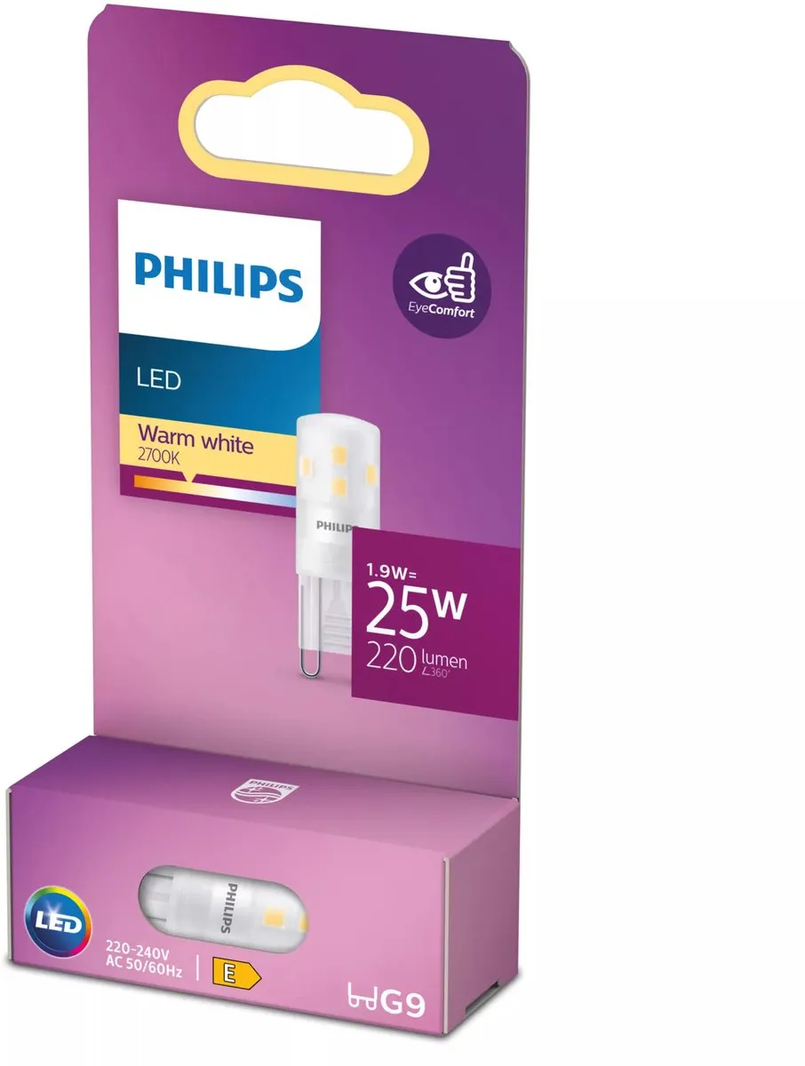 Philips LED Capsule Transparant 25W G9