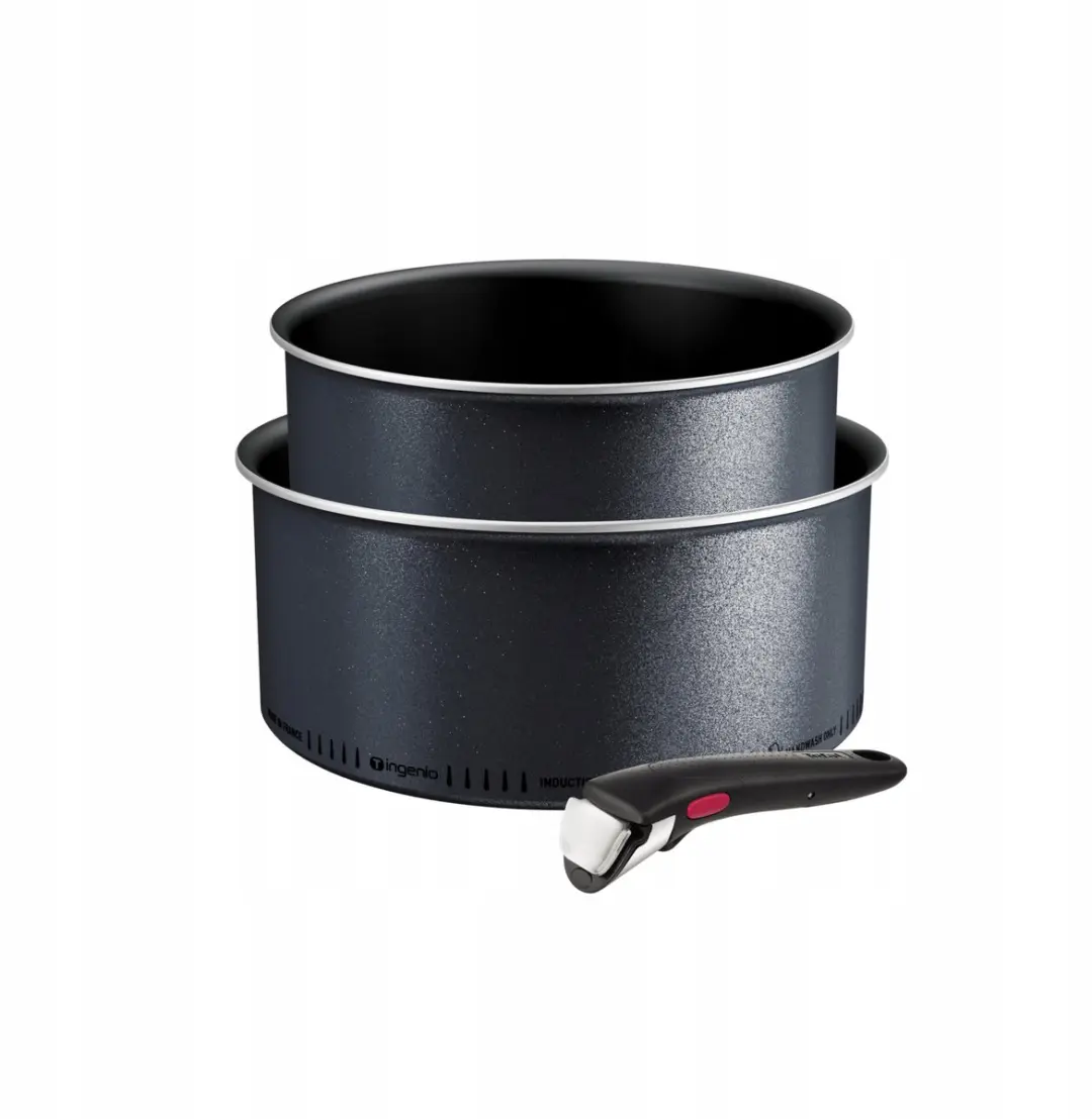 Tefal Ingenio Stalen Pannenset 2-delig (16/20 cm) met afneembare handgreep