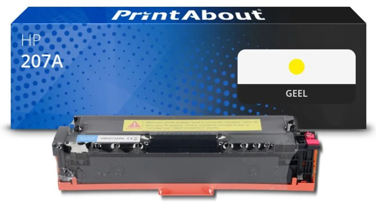 PrintAbout Huismerk HP 207A W2212A Toner Geel - 1.400 pagina's