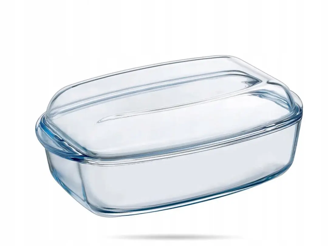 Pyrex Glazen Ovenschaal met Deksel 4,5L