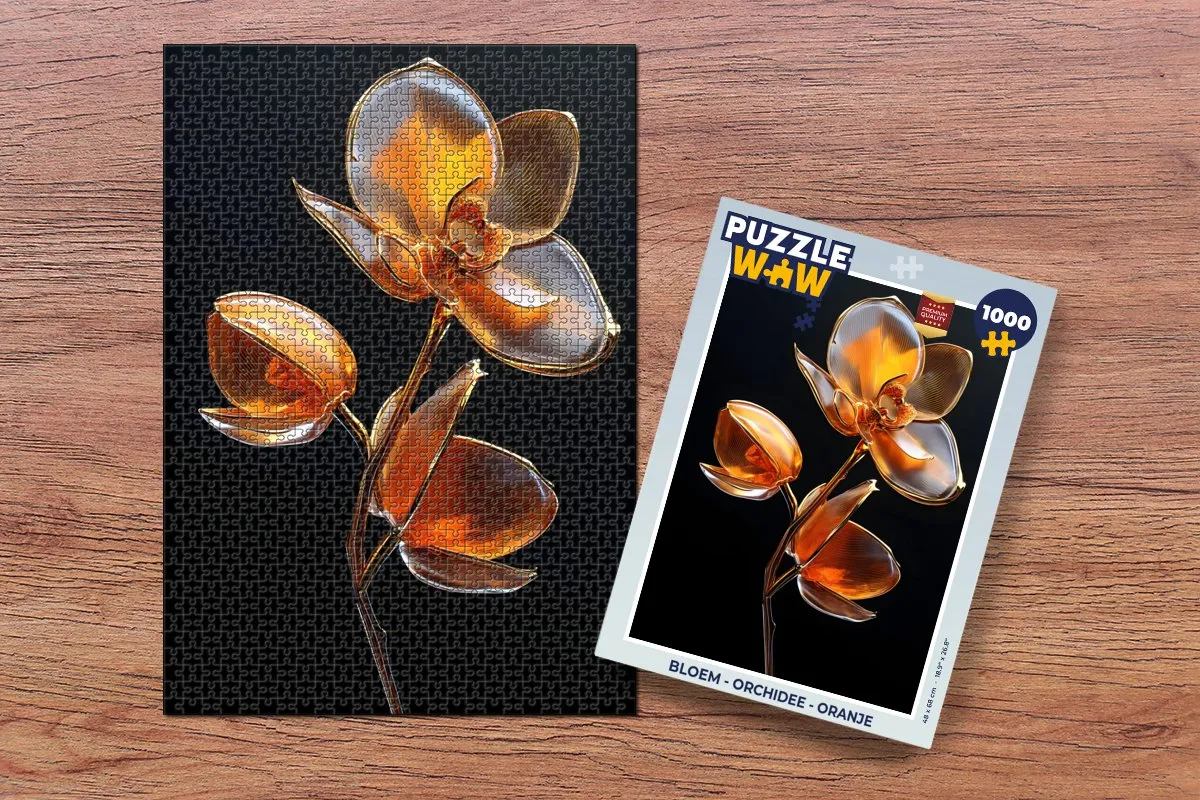 PuzzleWow Legpuzzel Bloem - Orchidee 1000 Stuks