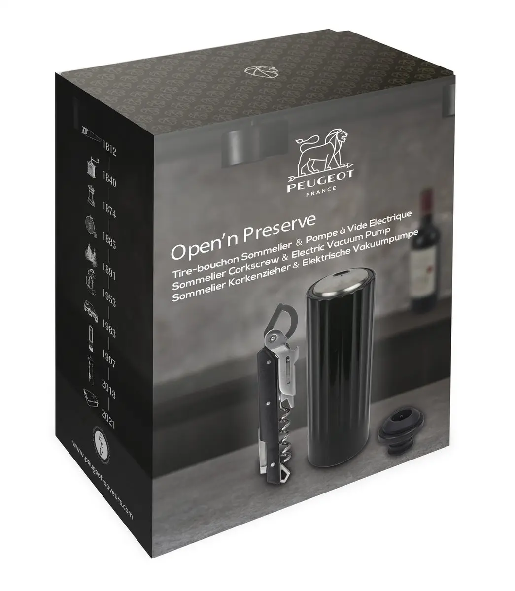 Peugeot Open 'n Preserve Geschenkset - 2-delig Zwart - afbeelding 4 van 4