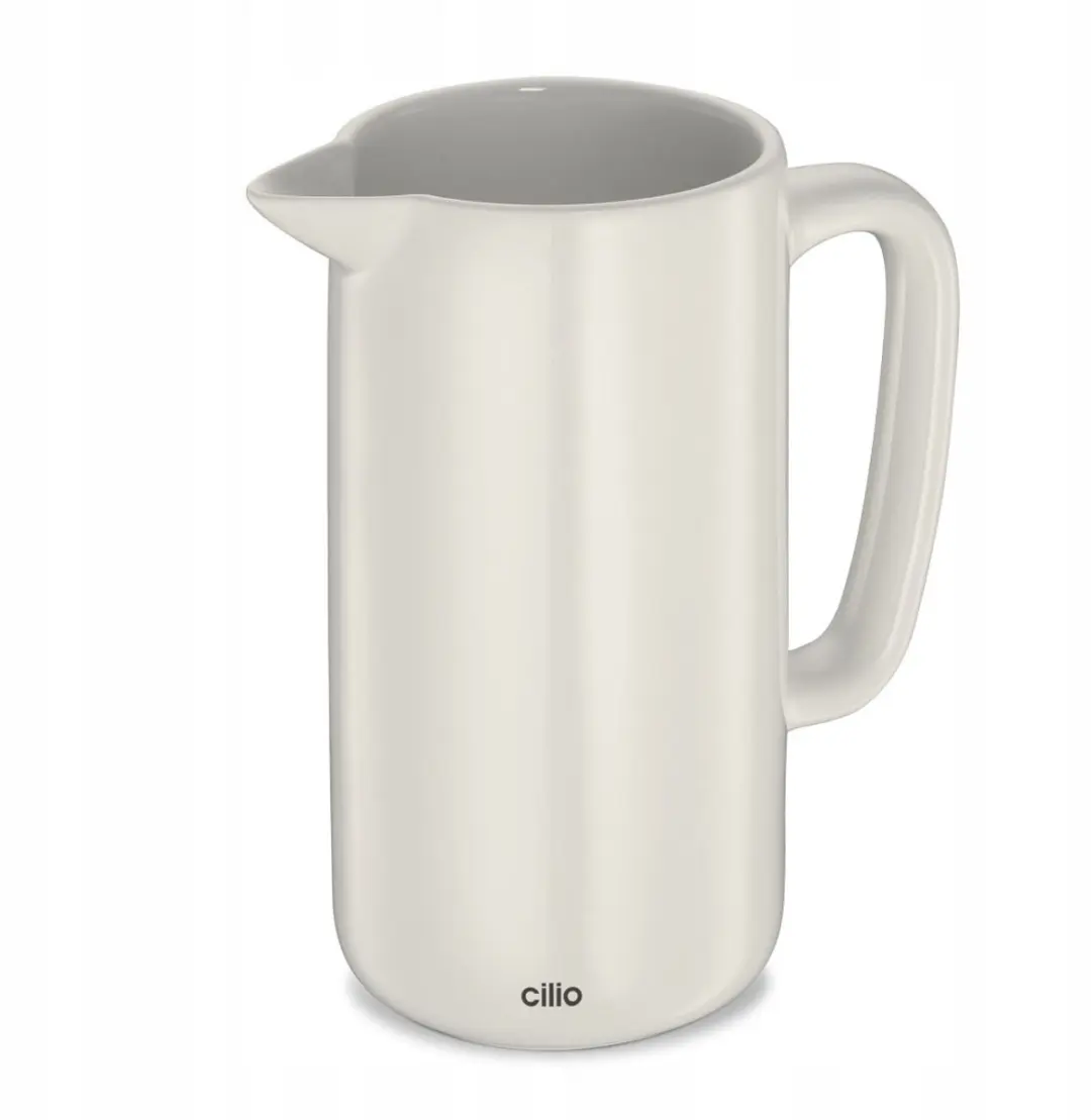 Cilio Porseleinen Koffiezetter 1000ml - 8 Kopjes - Crème - afbeelding 2 van 4