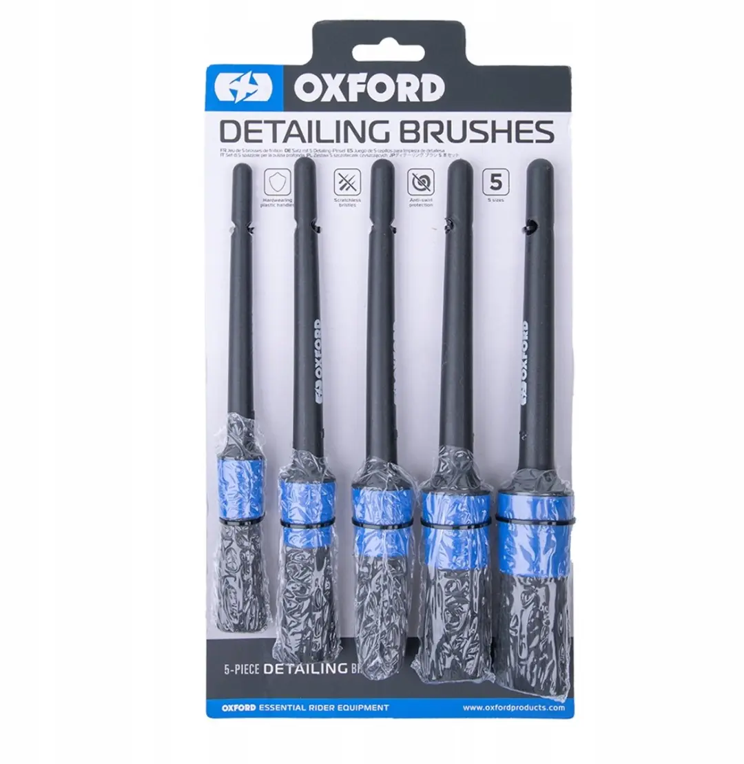 Oxford Motorfiets Poetsborstels - 5 Stuks Zwart - afbeelding 3 van 5