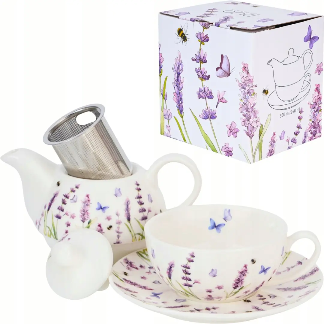 Porseleinen "Tea for One" Theepot & Kopset
