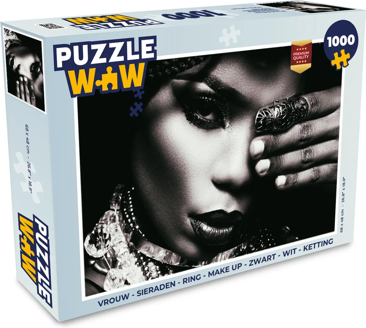 PuzzleWow Ring Make Up Legpuzzel 1000 Stuks - Multicolor