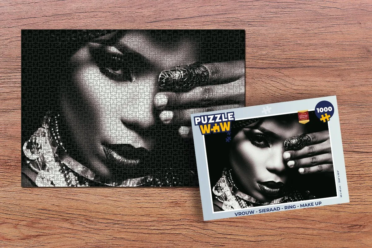 PuzzleWow Ring Make Up Legpuzzel 1000 Stuks - Multicolor