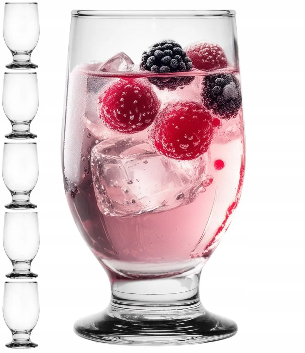 6x Glazen op voet 270ml