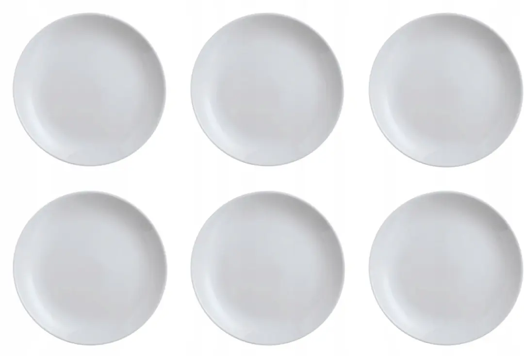 6x Luminarc Diwali Platte Borden Grijs 25cm