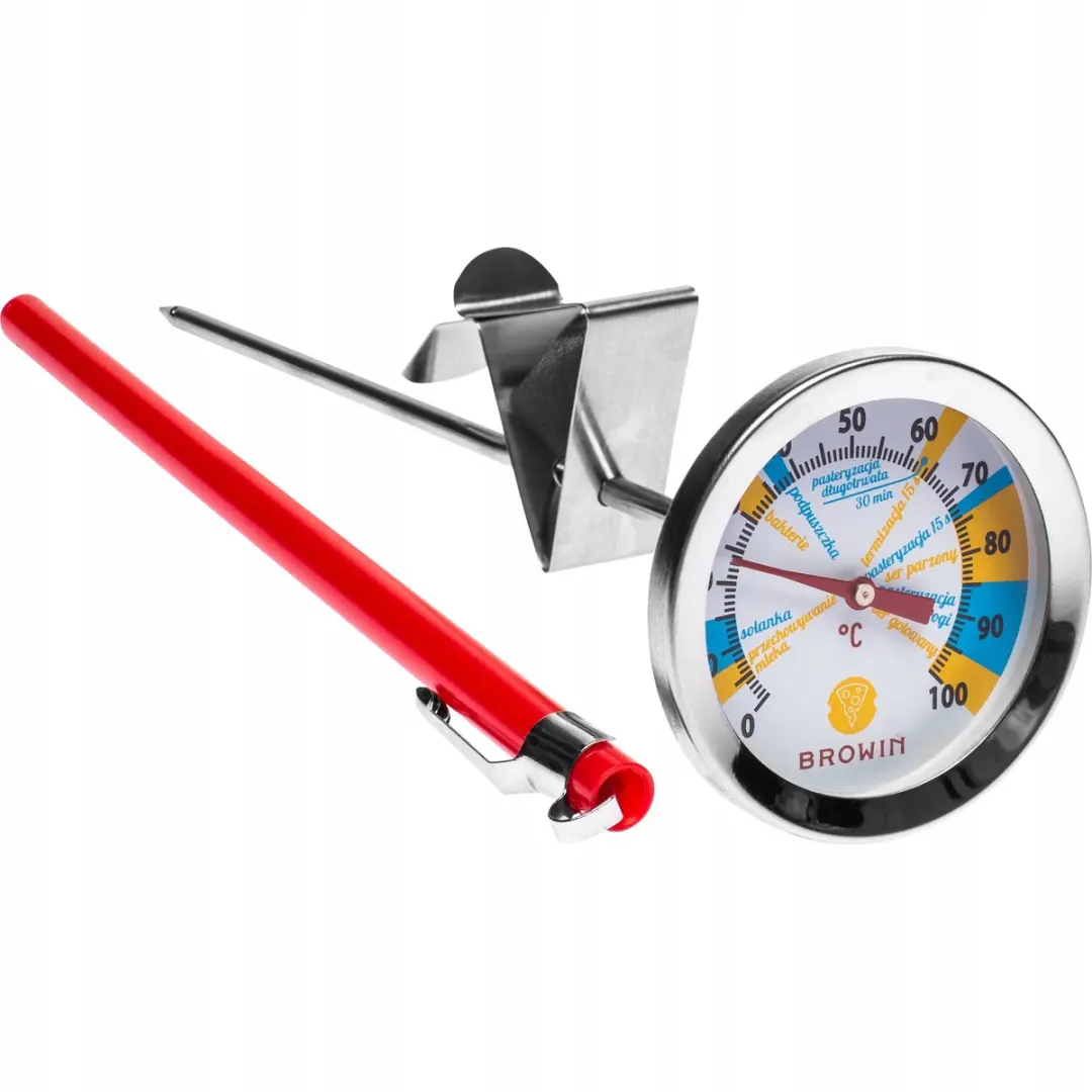 Kaasthermometer 0-100°C met Klem