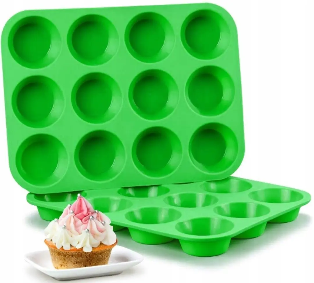 Siliconen Muffinvorm voor 12 Cupcakes