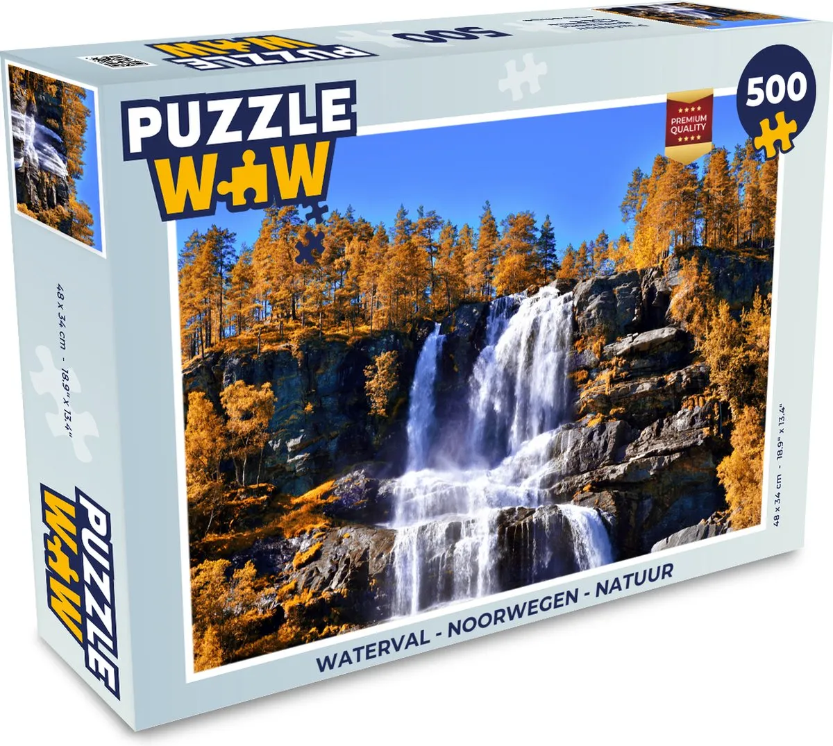 PuzzleWow Noorwegen Legpuzzel 500 Stuks