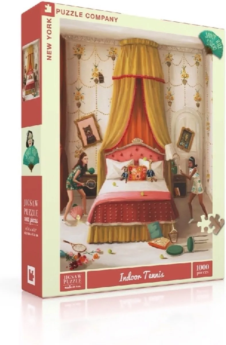 The New York Puzzle Company Janet Hill Indoor Tennis 1000 Stuks