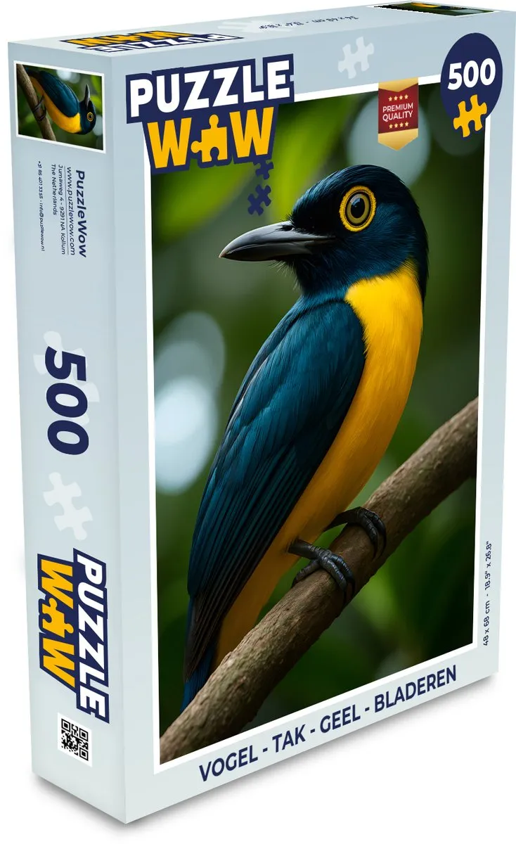 PuzzleWow Vogel op Tak Legpuzzel 500 Stuks