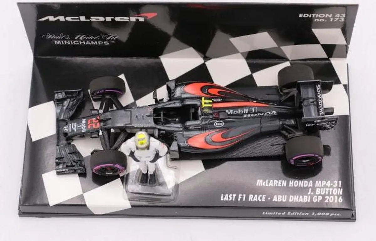 Formule 1 McLaren MP4-31 #22 Abu Dhabi 2016 - 1:43 Minichamps