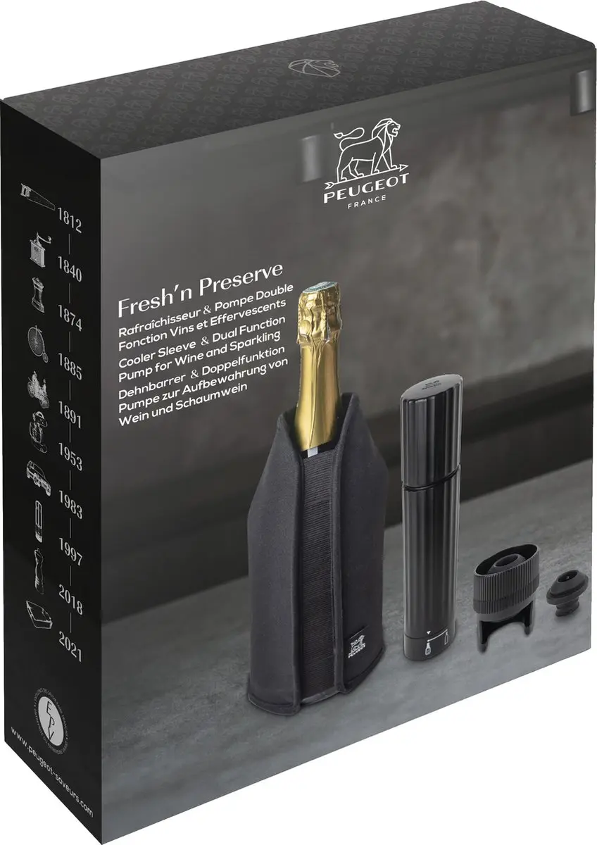 Peugeot Fresh 'n Preserve Geschenkset - 2-delig - Zwart - afbeelding 4 van 4