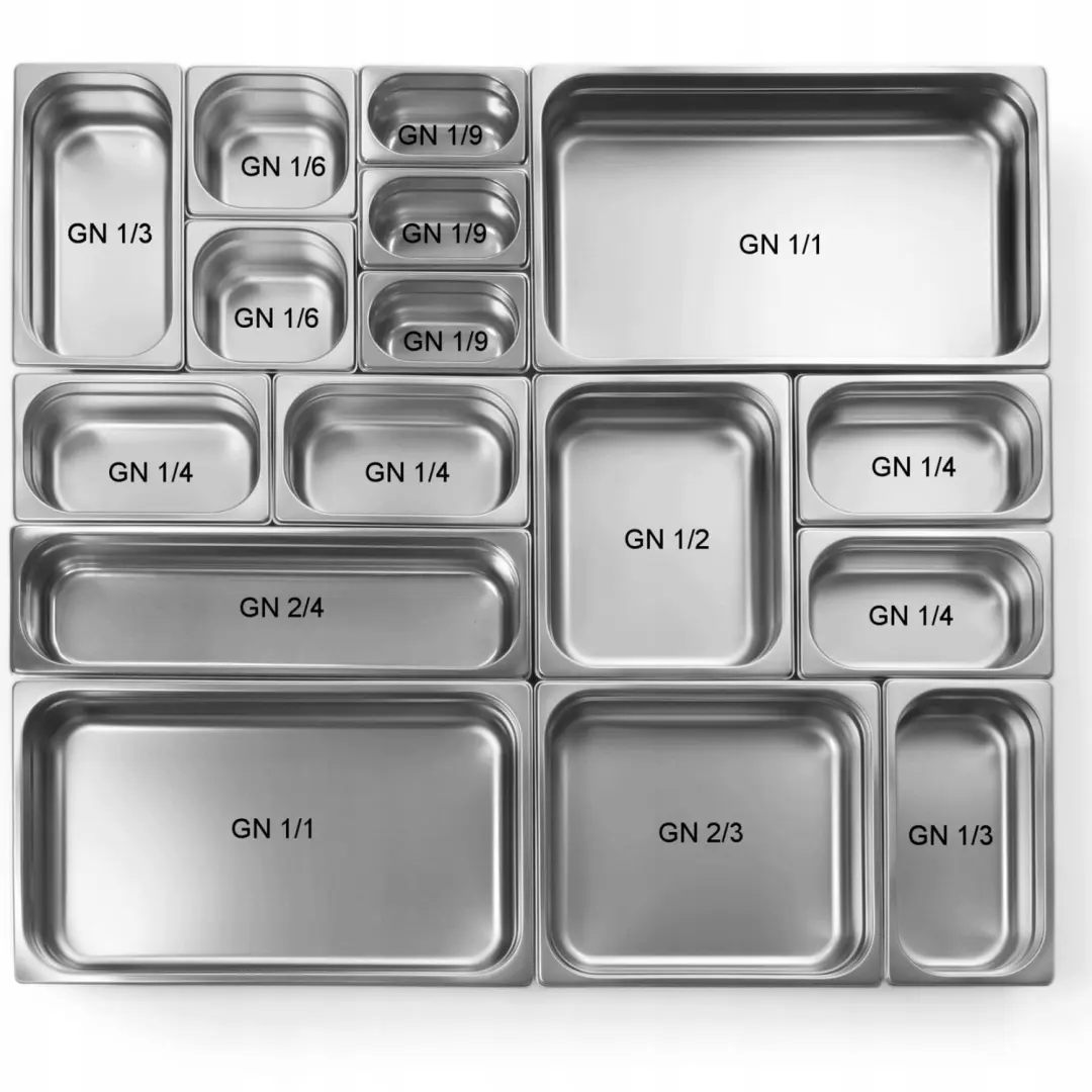 Hendi GN 1/1 RVS Gastronomische Bak, 21L, 150mm Hoog