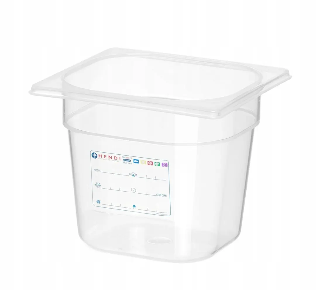 Hendi GN 1/6 Polypropyleen Container 2.4L 176x162mm