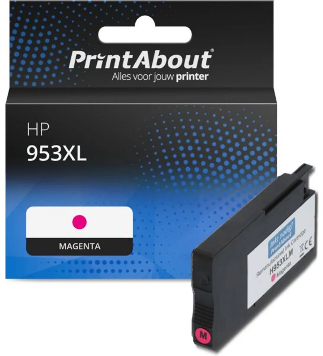 PrintAbout HP 953XL Inktcartridge Magenta Hoge capaciteit 29ml