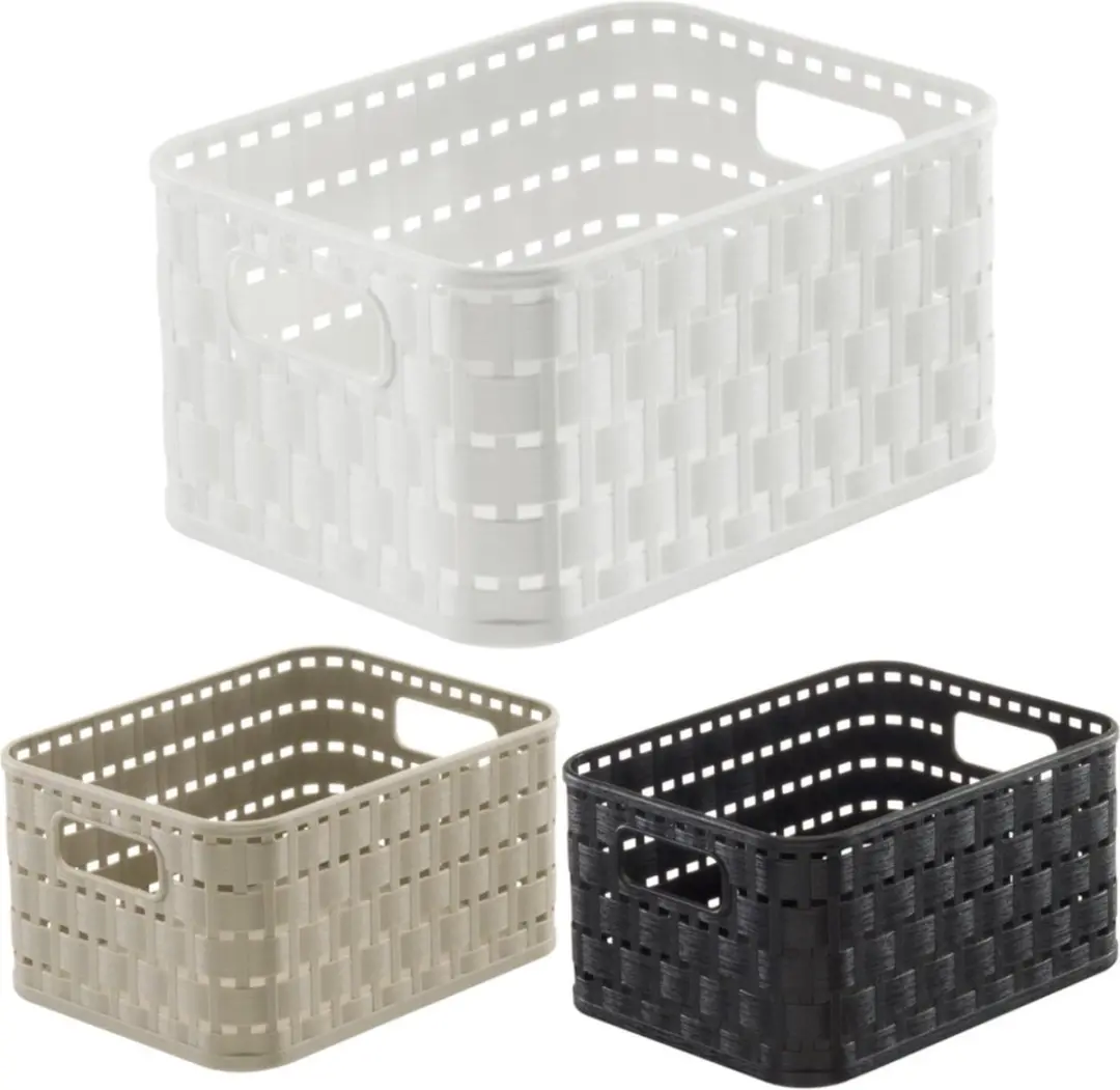 Rotho Country Mand Opberger 18x14x10cm - Wit - afbeelding 2 van 2