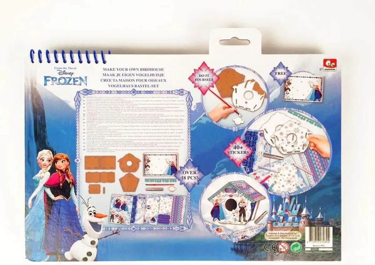 Disney Frozen Slammer Vogelhuisje Bouwpakket - Multi