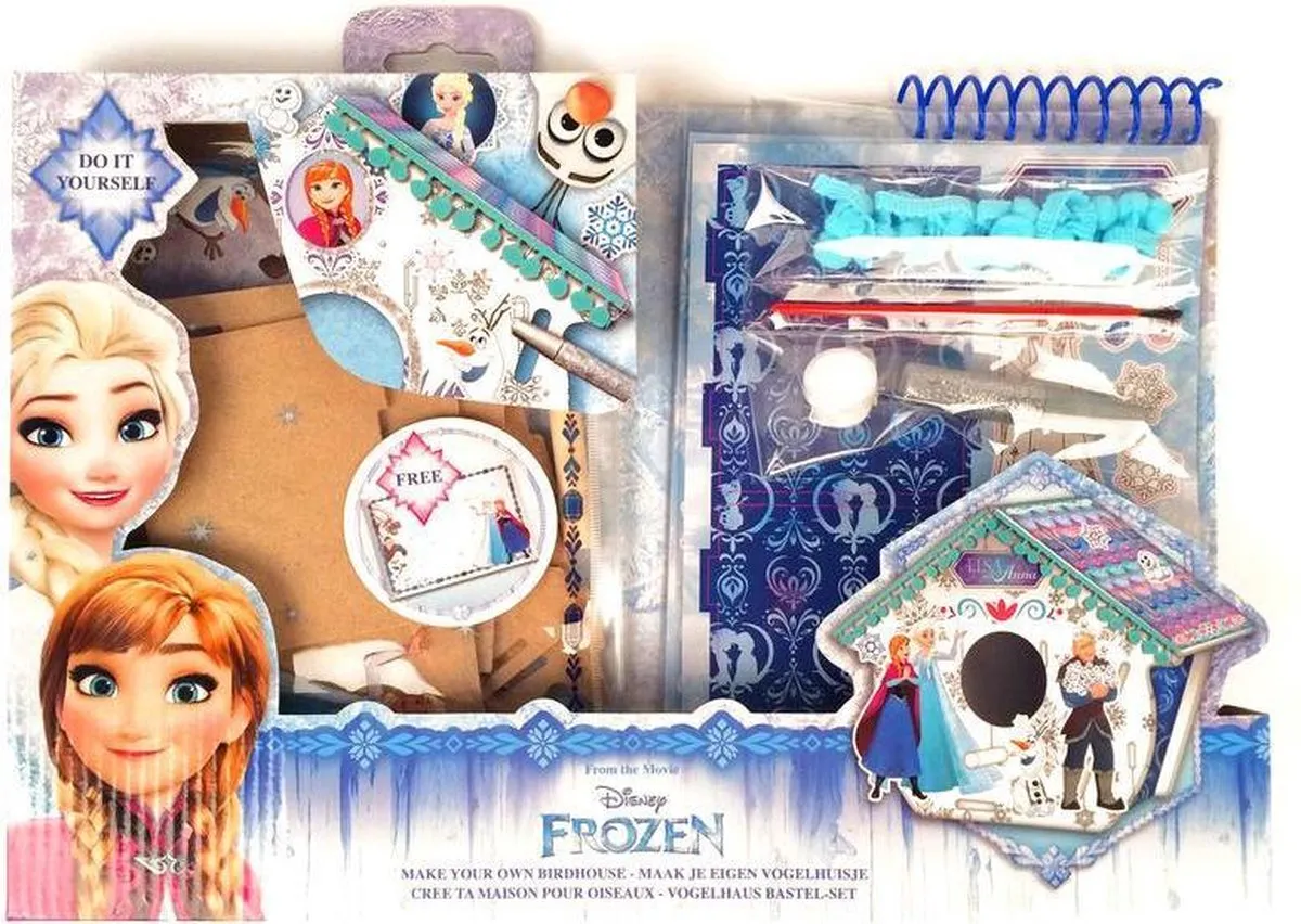 Disney Frozen Slammer Vogelhuisje Bouwpakket - Multi