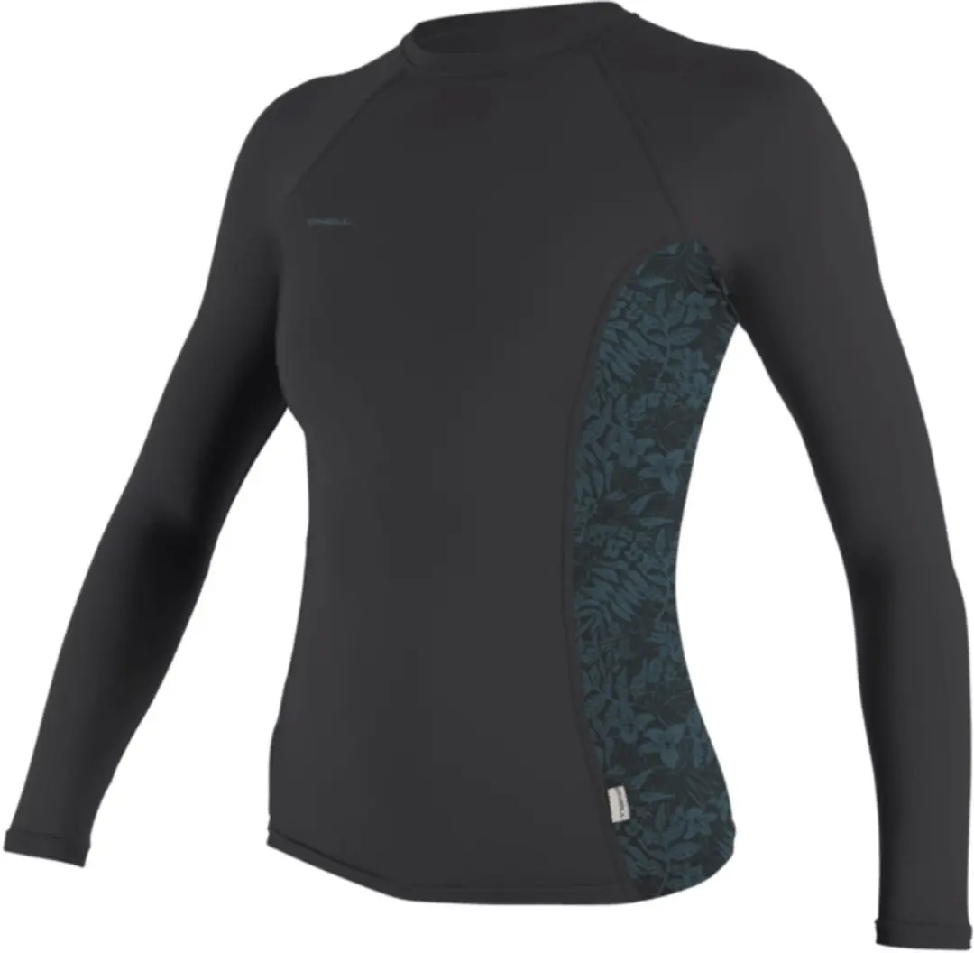 O'Neill Hyperfreak Skins Dames Rashguard Lange Mouwen - Blauw/Grijs - afbeelding 4 van 6