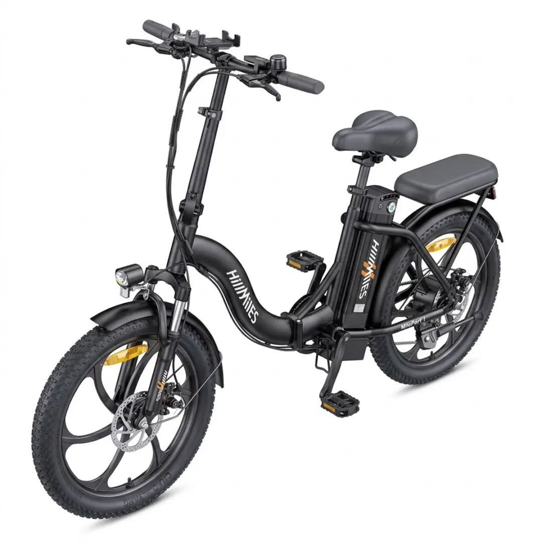 HillMiles MilePort 1 Vouwbare Elektrische Fiets 20 inch Fatband, 250W motor, 36V
