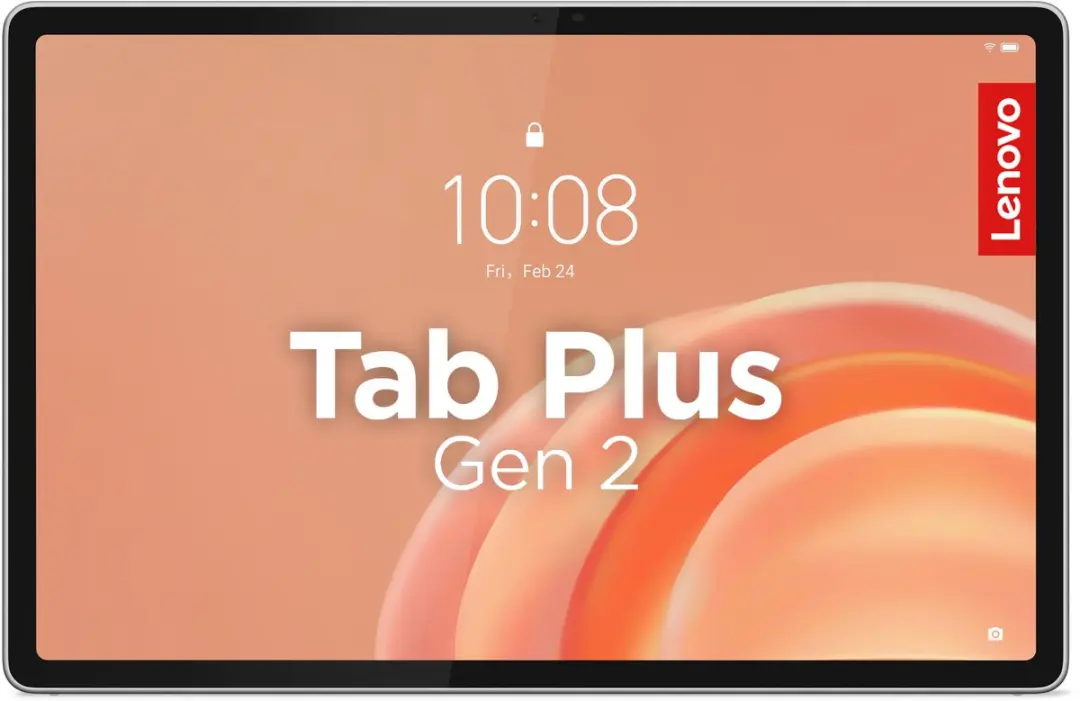Lenovo Tab Plus Gen 2 ZAHT0032SE Tablet - 12.1" 128GB Wit - Clear Case - afbeelding 3 van 6