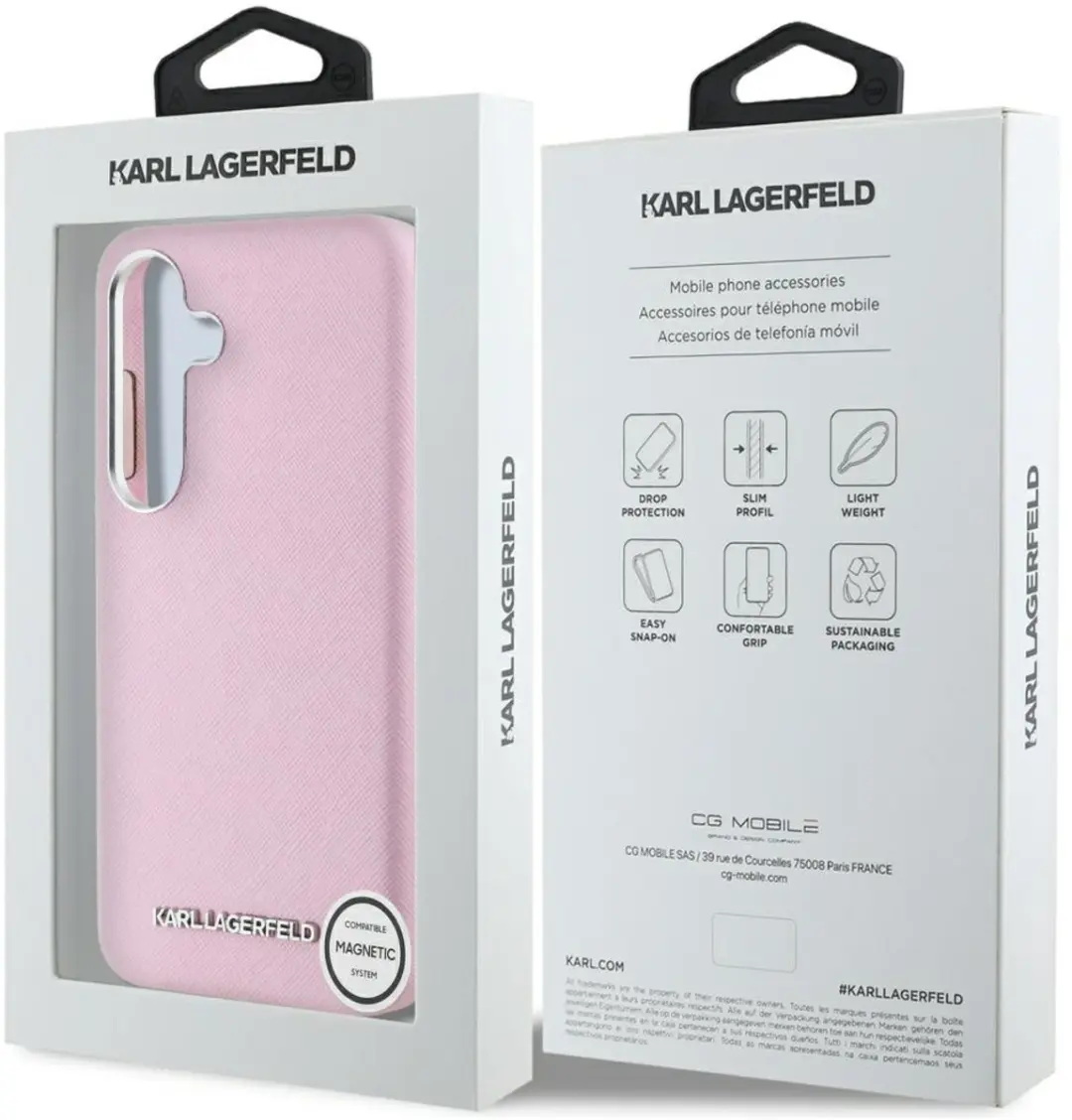 Karl Lagerfeld Magnetische Hoes Samsung Galaxy S25 - Transparent - afbeelding 4 van 6