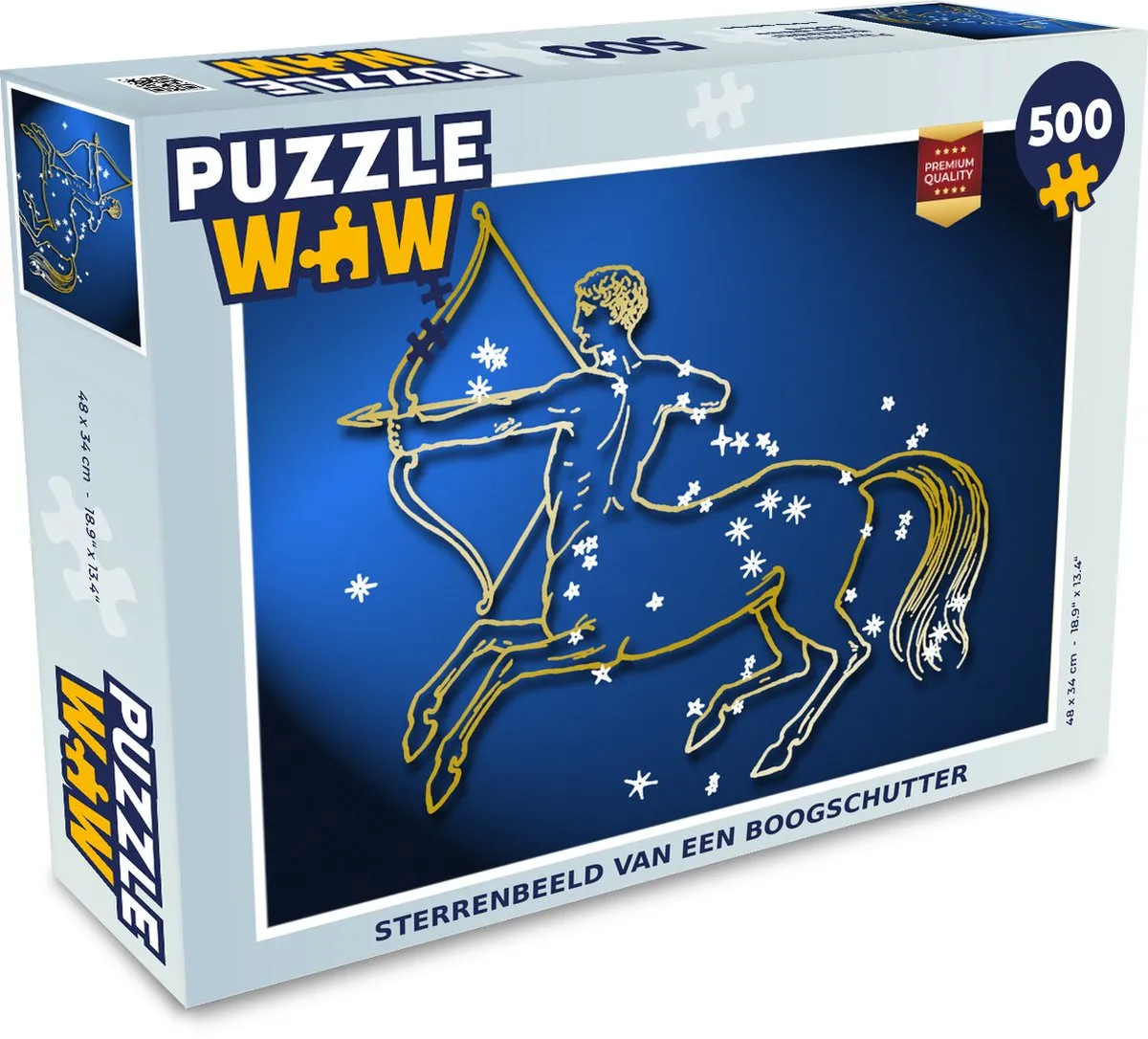 PuzzleWow Sterrenbeeld Boogschutter Legpuzzel 500 Stuks - Multicolor