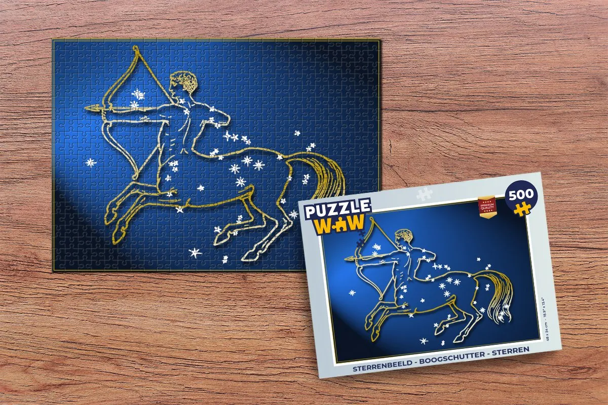 PuzzleWow Sterrenbeeld Boogschutter Legpuzzel 500 Stuks - Multicolor