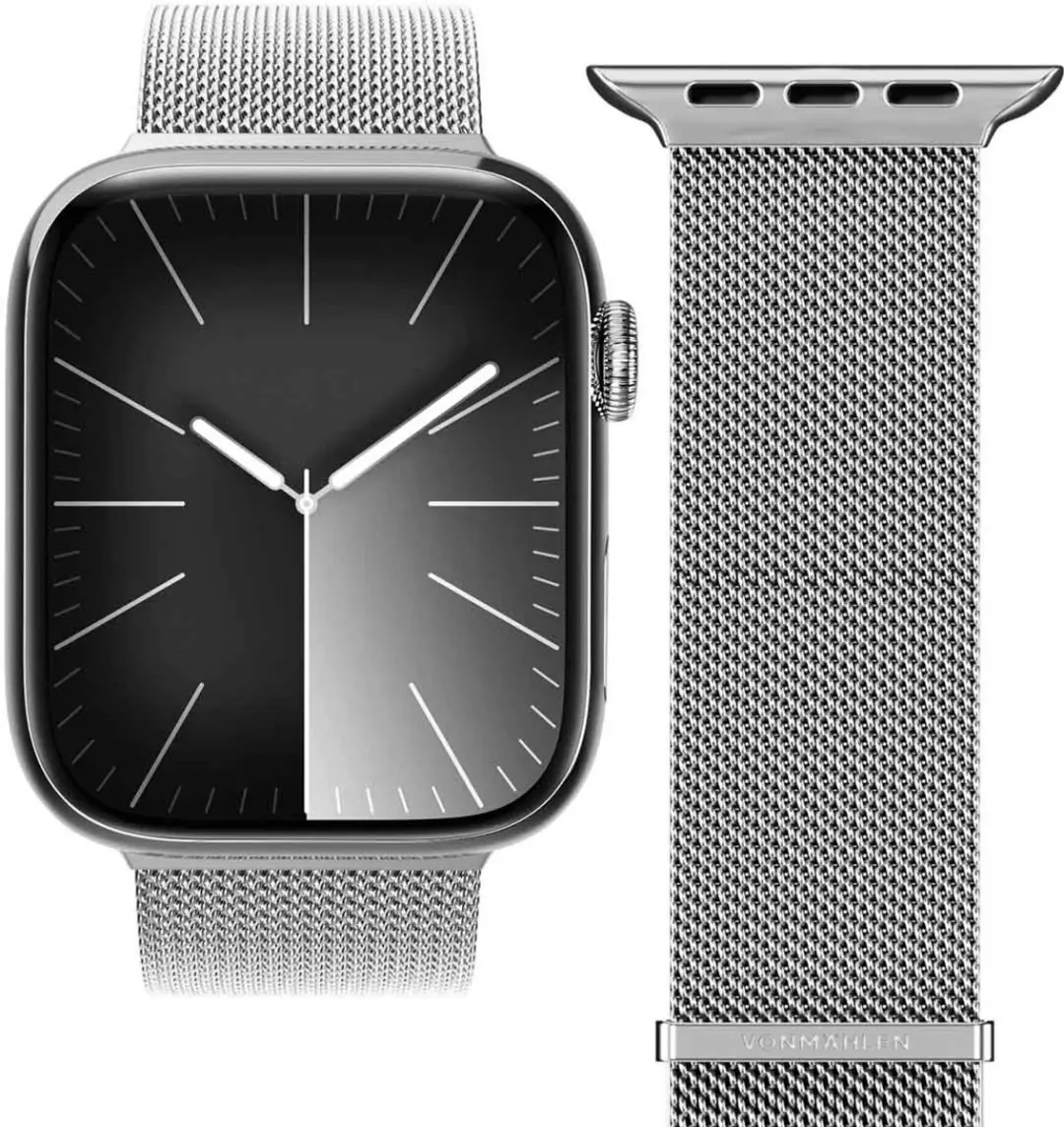 Vonmählen Milanese Loop 2 Apple Watch Band - Zilver - afbeelding 3 van 5