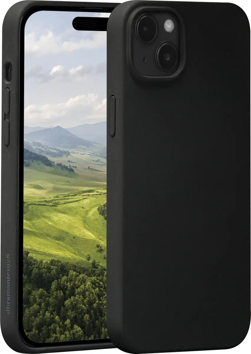 dbramante1928 Monaco Hoesje iPhone 15 - Zwart