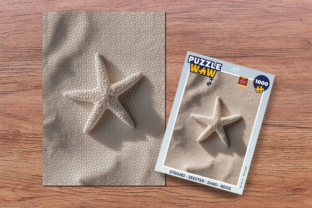 PuzzleWow Strand Zeester Legpuzzel 1000 Stuks