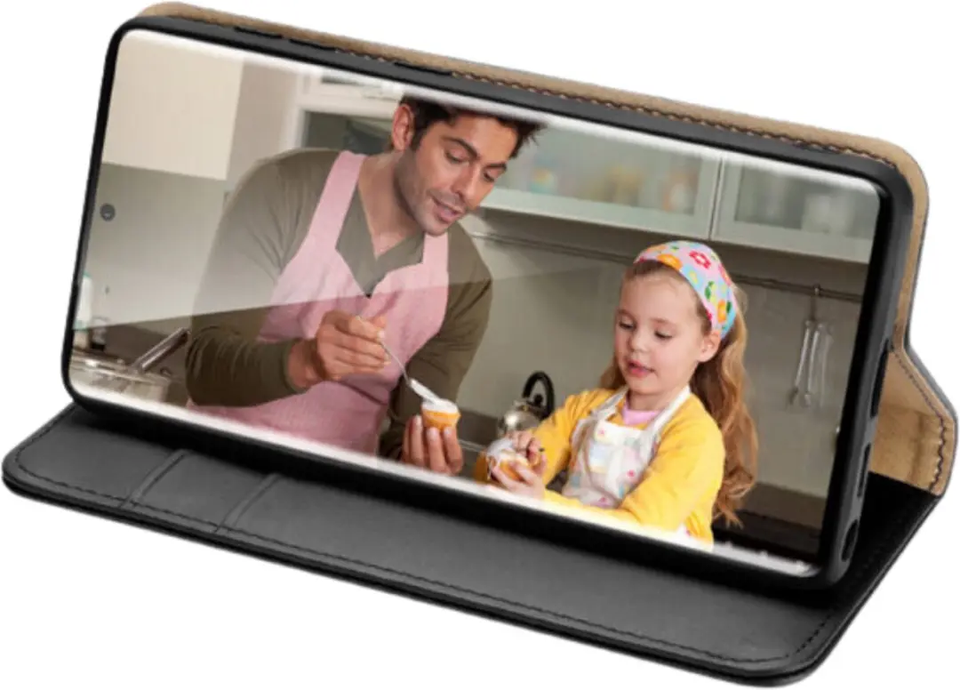 Dux Ducis Hivo Series Telefoonhoesje S24 Ultra - 2 Pasjes - Bruin - afbeelding 6 van 6