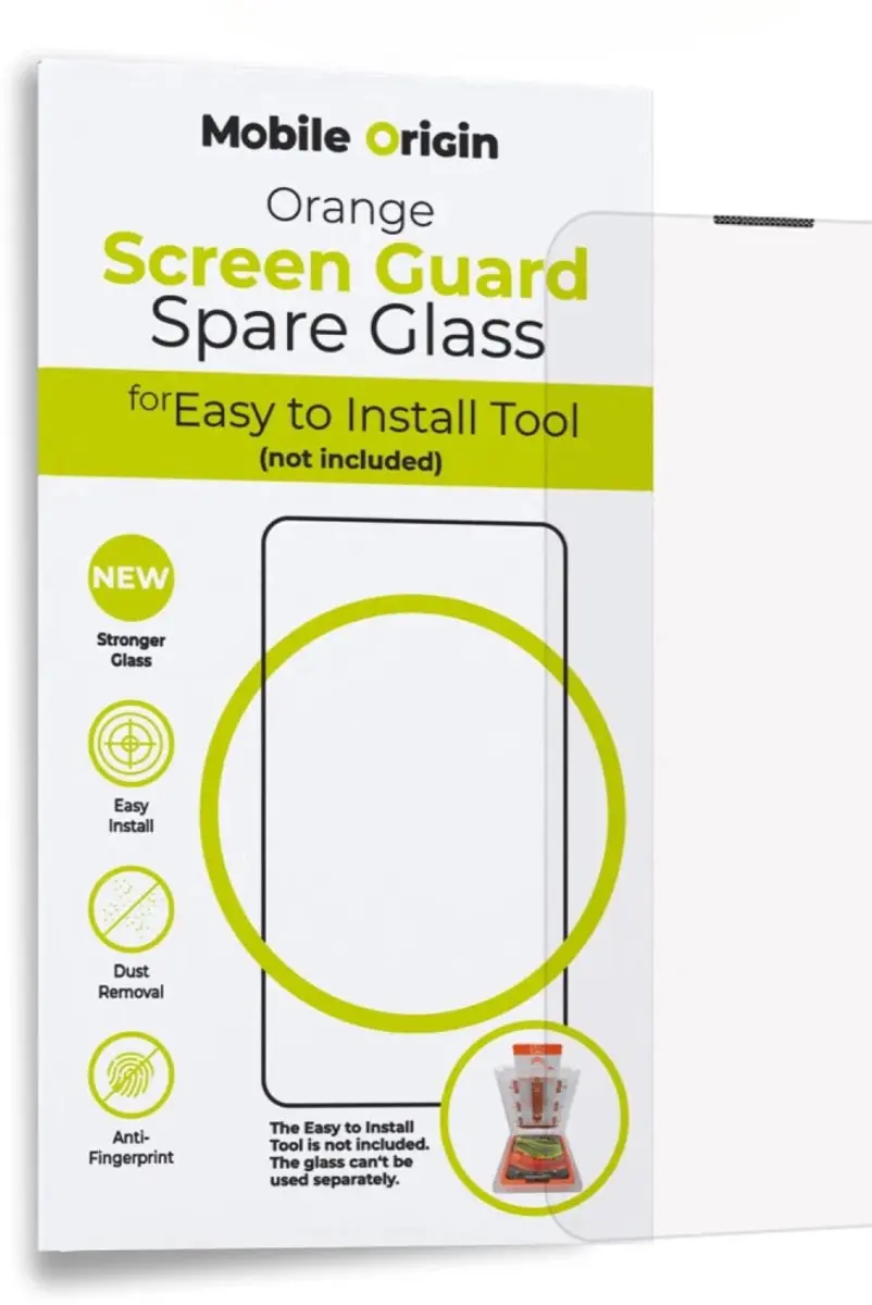 Mobile Origin Oranje Schermbeschermer Reserveglas iPhone 14 Pro