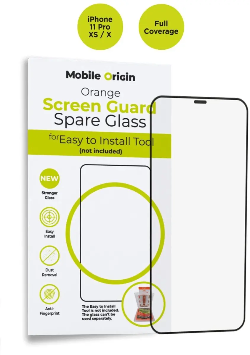 Mobile Origin Oranje Schermbeschermer Reserveglas