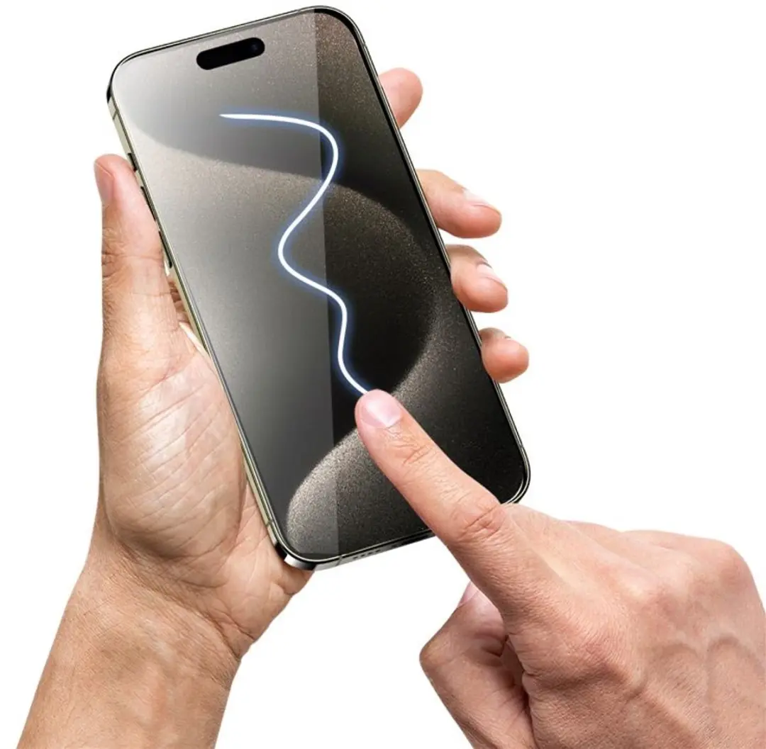 Mobile Origin Privacy Screen Guard iPhone 15 Pro Max - 2 Stuks Transparent - afbeelding 6 van 6