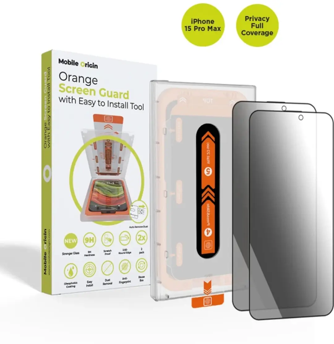 Mobile Origin Privacy Screen Guard iPhone 15 Pro Max