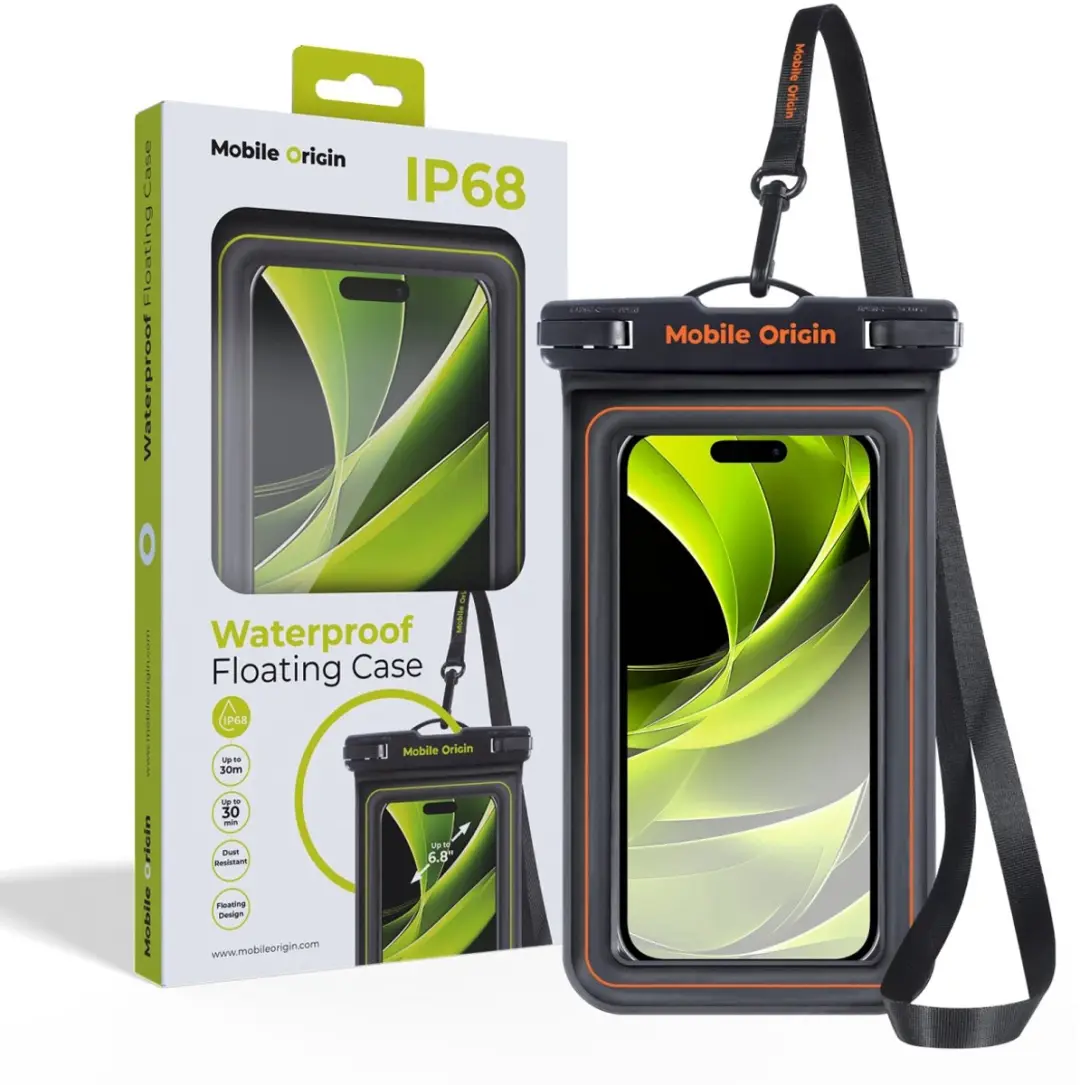 Mobile Origin Waterdichte Floating Case 6.8, Zwart/Oranje