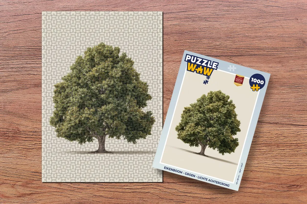 PuzzleWow Eikenboom Legpuzzel 1000 Stuks - Groen