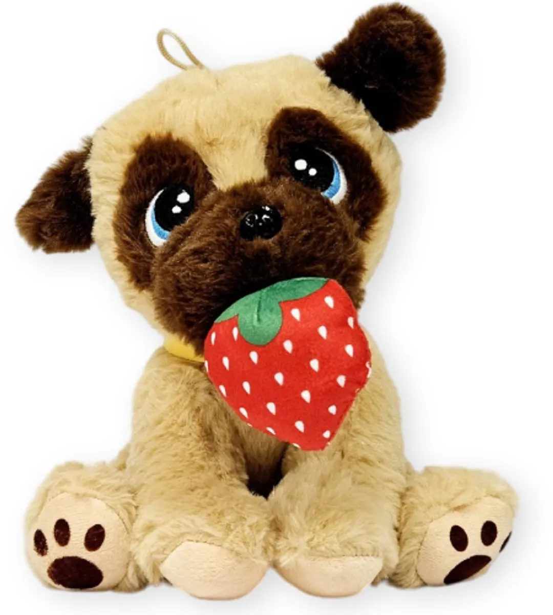 Topknuffels Aardbei Hond Kawaii Pluche Knuffel 18cm